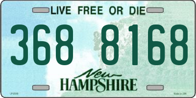 NH license plate 3688168