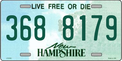 NH license plate 3688179