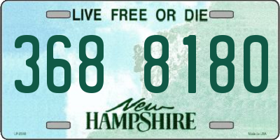 NH license plate 3688180