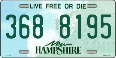 NH license plate 3688195