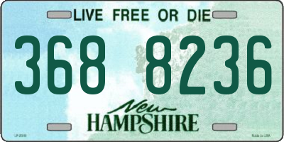 NH license plate 3688236