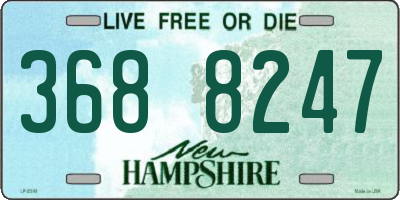 NH license plate 3688247