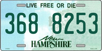 NH license plate 3688253