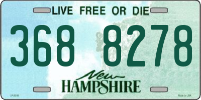 NH license plate 3688278