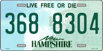 NH license plate 3688304