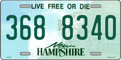 NH license plate 3688340