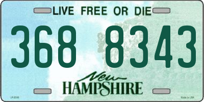 NH license plate 3688343