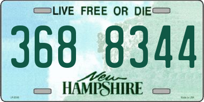 NH license plate 3688344