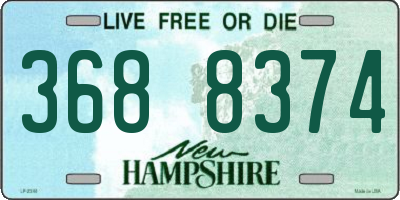 NH license plate 3688374