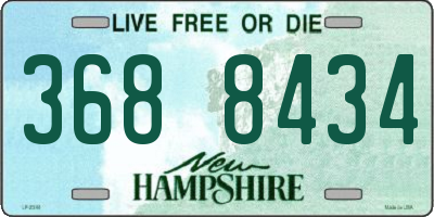 NH license plate 3688434
