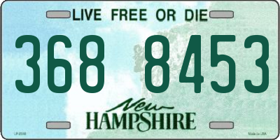 NH license plate 3688453