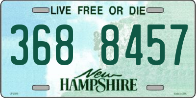 NH license plate 3688457