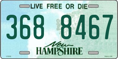 NH license plate 3688467
