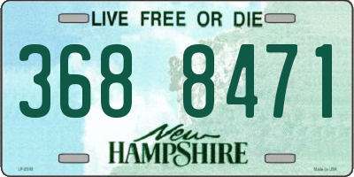 NH license plate 3688471