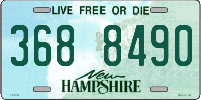 NH license plate 3688490