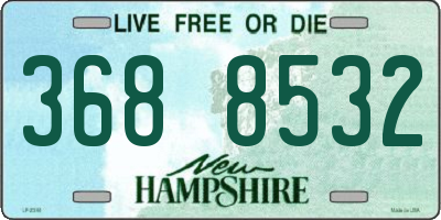 NH license plate 3688532