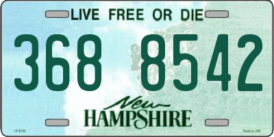 NH license plate 3688542
