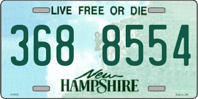NH license plate 3688554