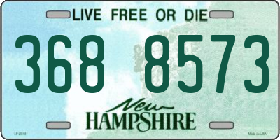 NH license plate 3688573
