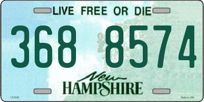 NH license plate 3688574