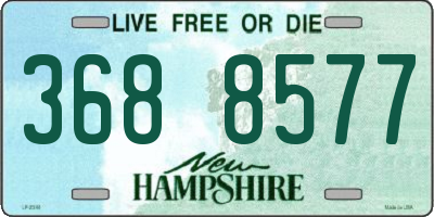 NH license plate 3688577