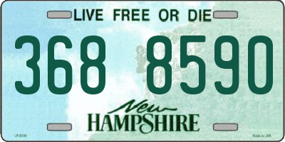 NH license plate 3688590