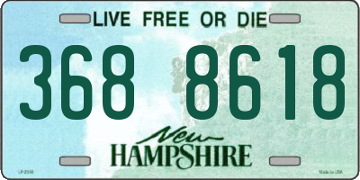 NH license plate 3688618