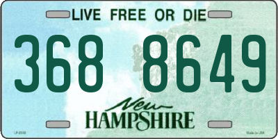 NH license plate 3688649