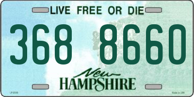 NH license plate 3688660