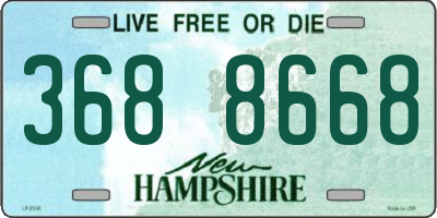 NH license plate 3688668