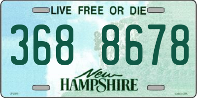 NH license plate 3688678
