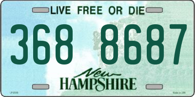 NH license plate 3688687