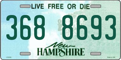 NH license plate 3688693