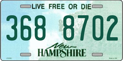 NH license plate 3688702