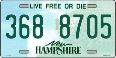 NH license plate 3688705