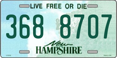NH license plate 3688707