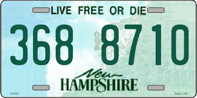 NH license plate 3688710