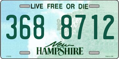 NH license plate 3688712