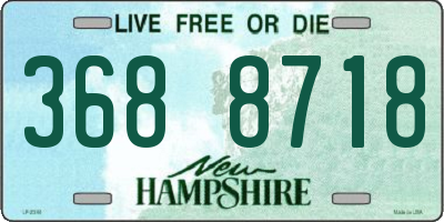 NH license plate 3688718