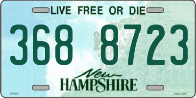 NH license plate 3688723