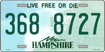 NH license plate 3688727