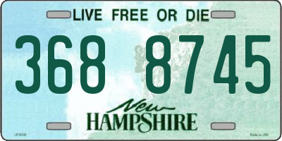 NH license plate 3688745