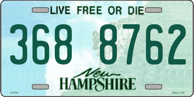 NH license plate 3688762