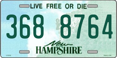 NH license plate 3688764