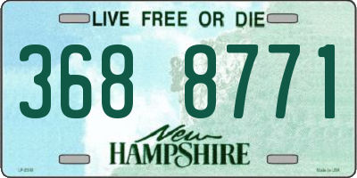 NH license plate 3688771