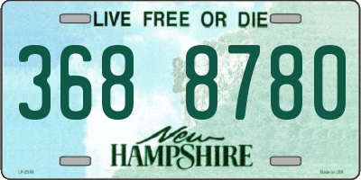 NH license plate 3688780