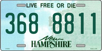 NH license plate 3688811