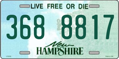 NH license plate 3688817