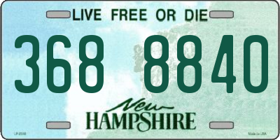 NH license plate 3688840