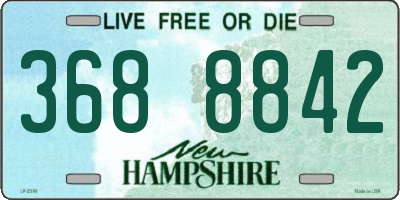 NH license plate 3688842